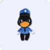 Cute Officer Duckman Animal Hospital Plush